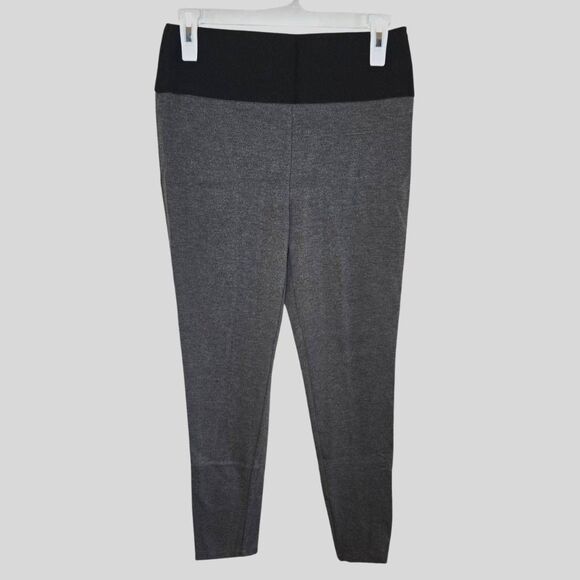 New York & Co 7th Ave Leggings Women's Size Small Gray High Waist Stretch Slim - Picture 2 of 9